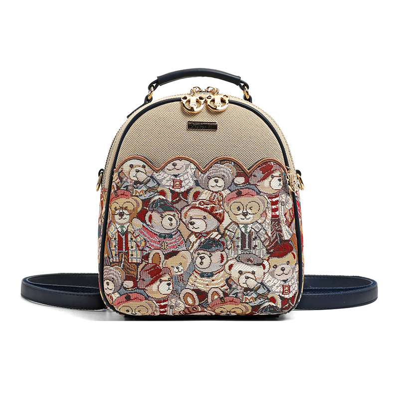 Mini backpack cartoon shoulder - đánh giá và giá Leather Backpack Vintage
