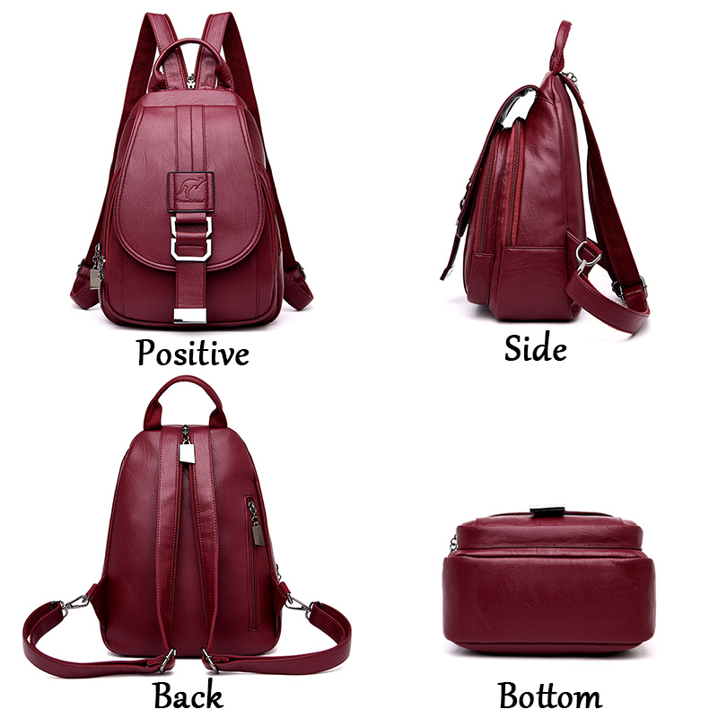 HOT 6 Màu Sắc Nữ Lưng Nữ Da Lư - đánh giá và giá Leather Backpack Vintage