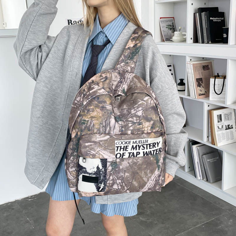 Unisex Retro Camouflage Patter - đánh giá và giá Canvas Backpack Casual