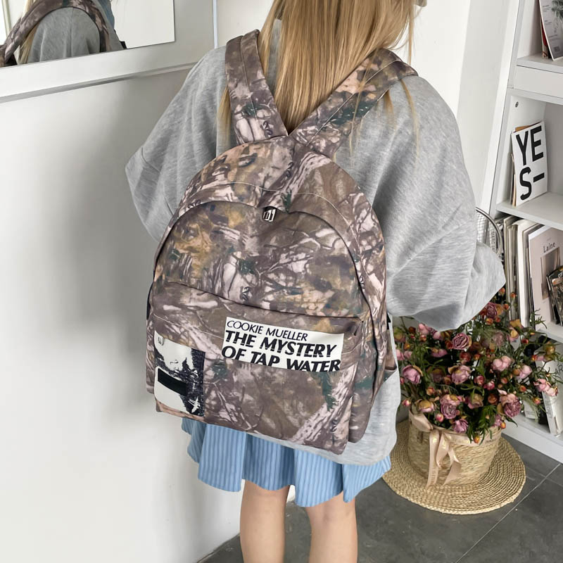 Unisex Retro Camouflage Patter - đánh giá và giá Canvas Backpack Casual