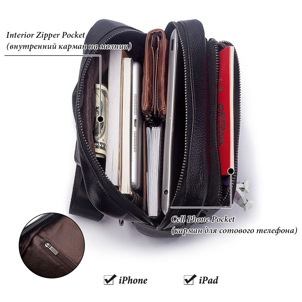 Fashion Multifunction Chest Ba - đánh giá và giá Leather Backpack Vintage